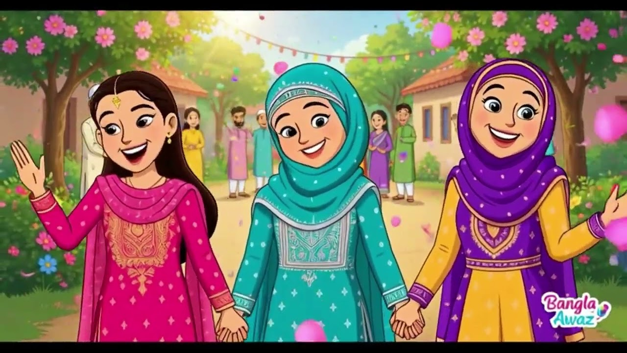 শান্তিপুরে ঈদের খুশি”সুন্দর বাংলা কার্টুন গল্প | Eid Special Bangla Cartoon Story