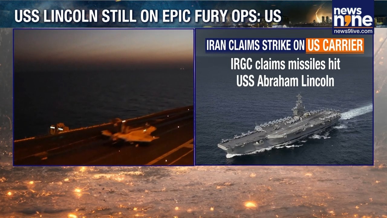 Iran Claims Missile Strike on USS Abraham Lincoln | US Denies Attack in Gulf of Oman | News9