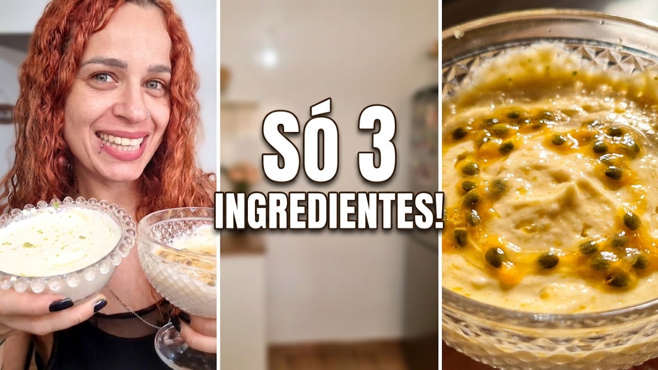 MOUSSE SAUDÁVEL DE MARACUJÁ E LIMÃO: A Sobremesa Perfeita para a Dieta!Inspirado @leticiaandrads 