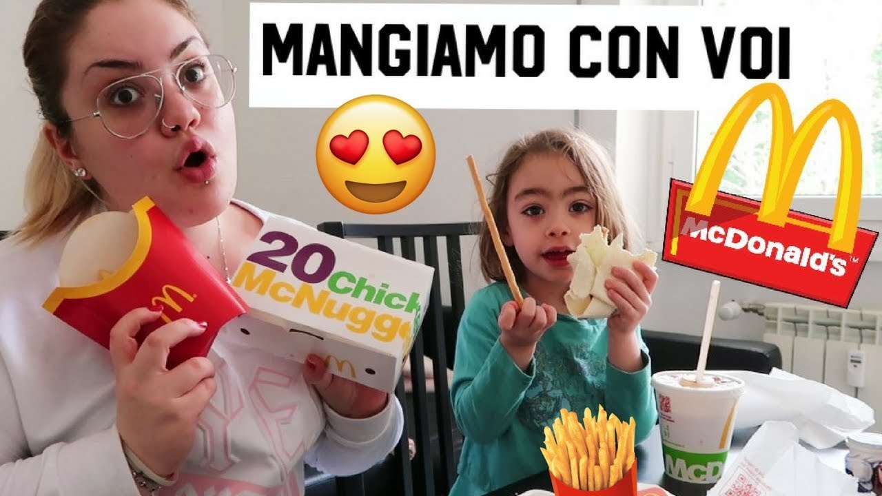 CHIARA E LARA: MANGIAMO CON VOI PER LA PRIMA VOLTA A CASA NUOVA / mcdonald's