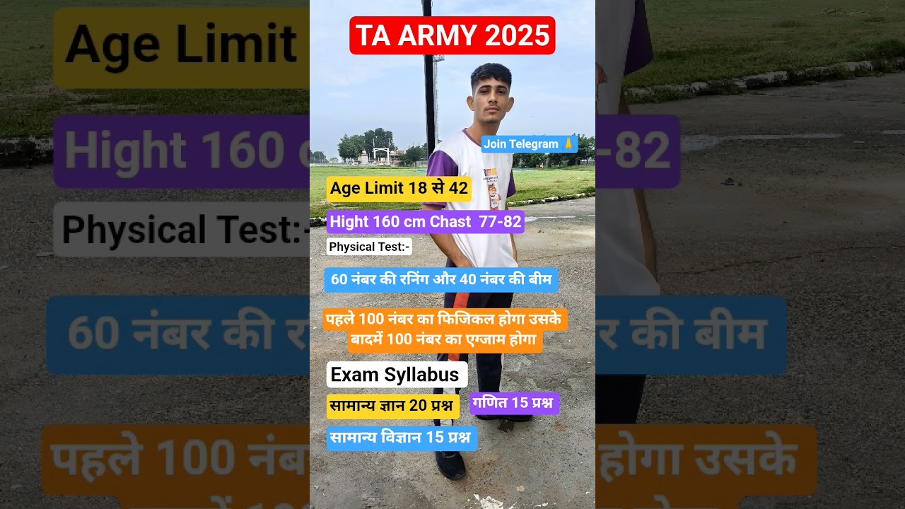 TA Army Notification 2025 | TA Army New Bharti | #taarmy #newvecancy