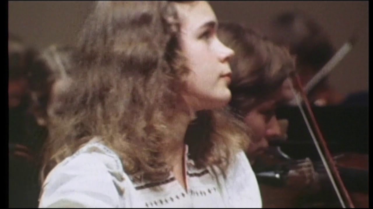 16 years old Anne Kauppi playing on tv