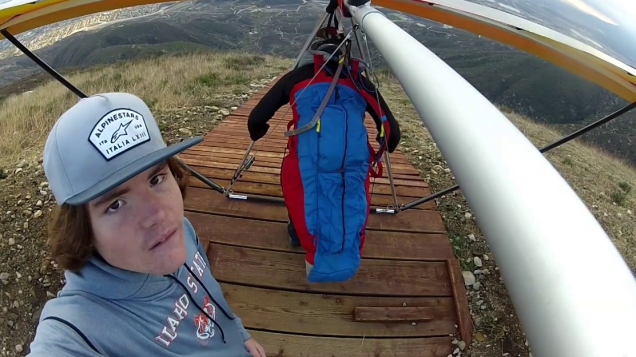 Hang Gliding Marshall Peak, California. Test Flight Freedom FX.