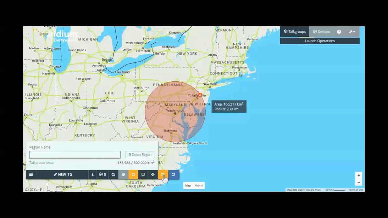 Iridium PTT Command Center Demo