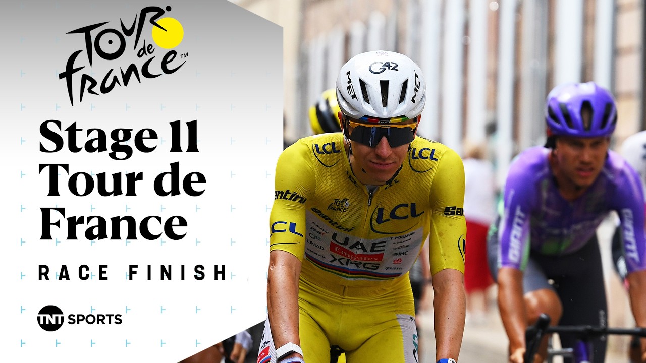 THUNDEROUS SPRINT! 🤩 | Men's Tour de France Stage 11 Final KM's | TNT Sports Cycling