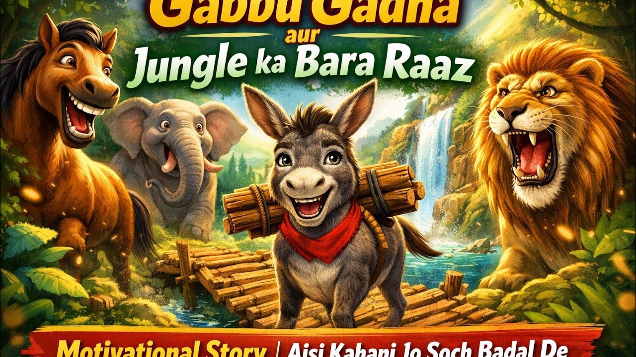 Gabbu Gadha aur Jungle ka Bara Raaz | Motivational Story | Aisi Kahani Jo Soch Badal De