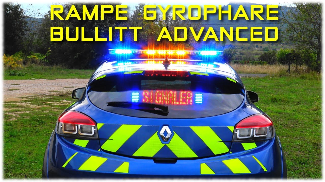 Rampe gyrophare Bullitt Advanced  105 cm double couleur (Classe 2)