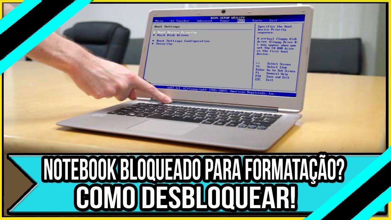 Notebook bloqueado para formata&ccedil;&atilde;o? Como Desbloquear!