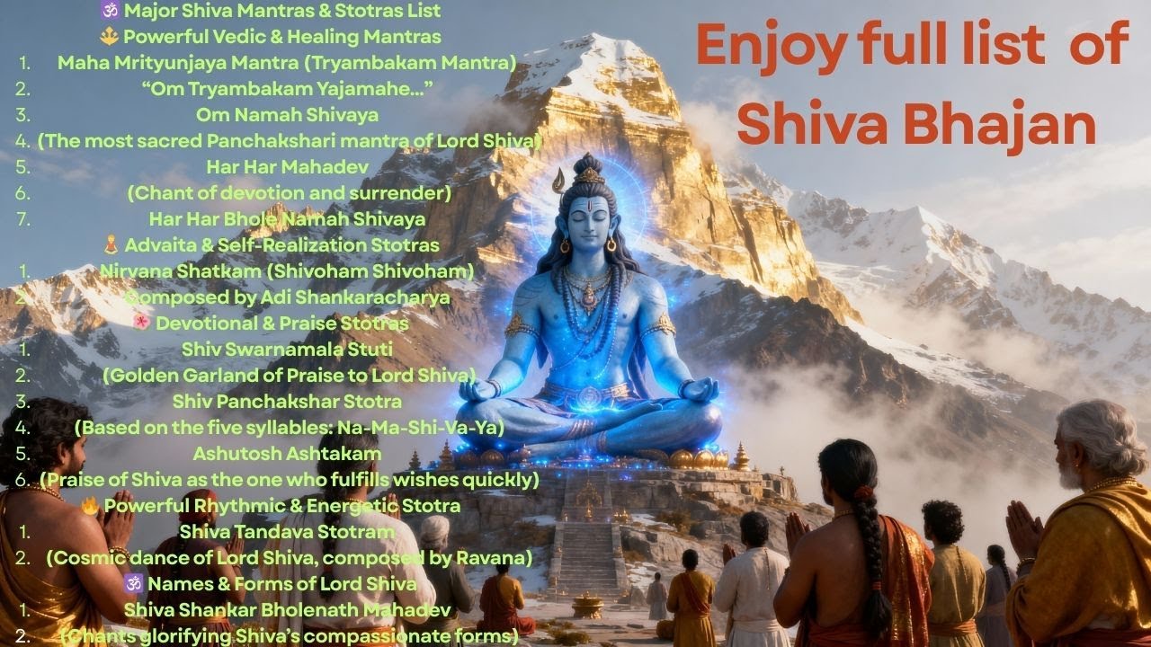 Ultimate Shiva Mantra Collection | Healing &bull; Meditation &bull; Devotion Tryambakam | Panchakshar | Tandav