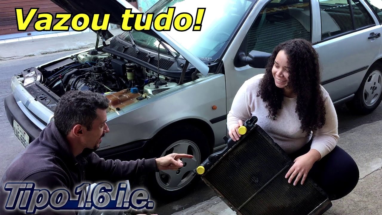 Consertamos o radiador do Tipão