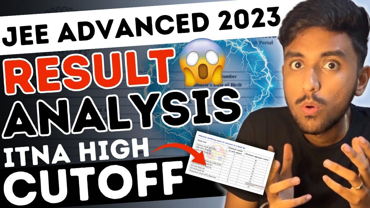 😱Ultra Shocking Cutoffs - JEE Advanced 2023 Result Analysis | Marks vs Rank