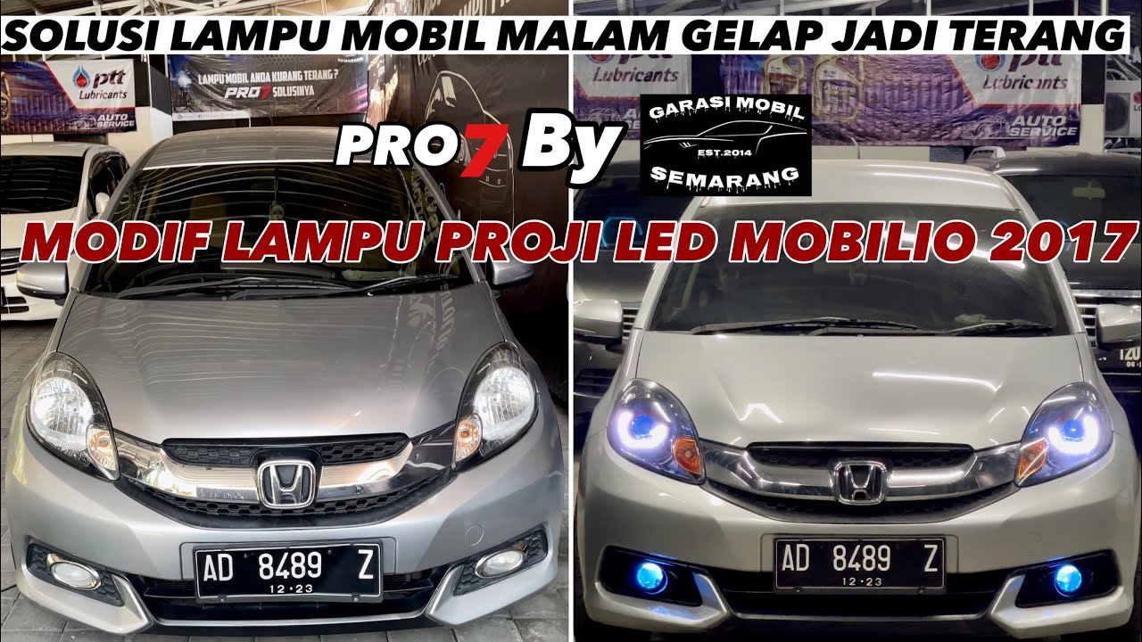SOLUSI LAMPU MOBIL GELAP HONDA MOBILIO 2017 Modifikasi Proji Led Pro7 #innovadiesel #fortunerdiesel