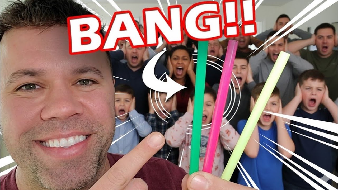 How To Snap a Straw LOUDLY!  (Cool Trick for Bars or Restaurants)