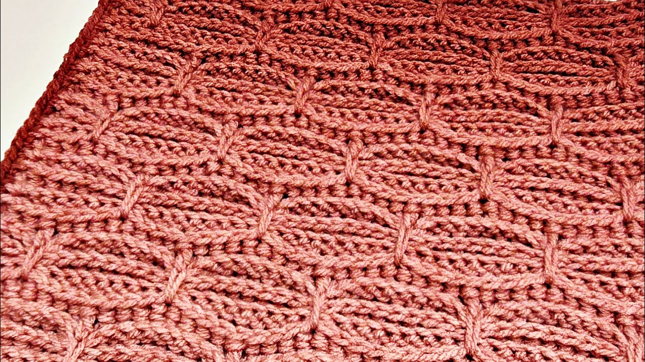 How To Crochet A Beautiful Stitch For Blankets and Scarfs - Walnut Stitch