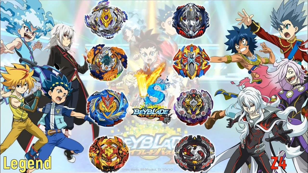 Beyblade Burst Sparking Cho-Z VS Cho-Z Z4 relay battle 베이블레이드 버스트 초제트 레전드 VS 초제트 Z4 릴레이 배틀 ベイブレード