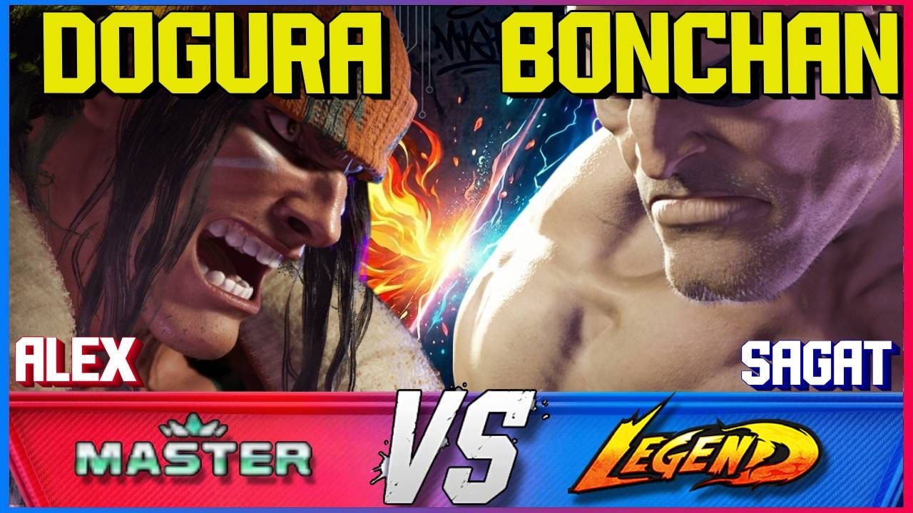 Dogura (Alex) vs Bonchan (Sagat) 🔥 BEST Sagat Ranked SF6