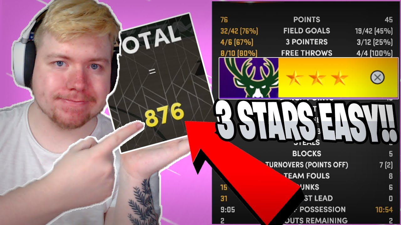 How to Get 3 STARS EASILY IN DOMINATION! No Playbook! | NBA 2k22 MyTeam