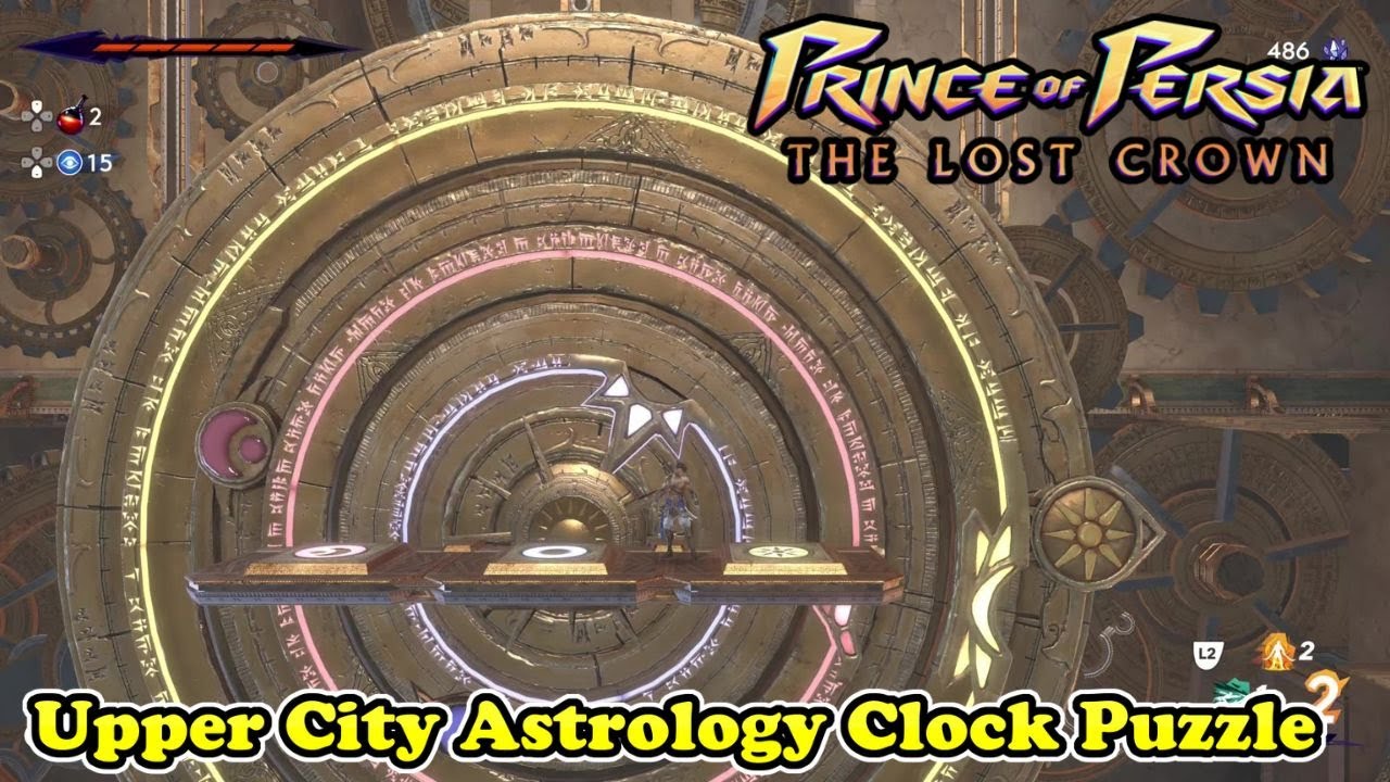 Upper City Astrology Clock Puzzle Prince of Persia The Lost Crown Summon the Four Celestial Guardian