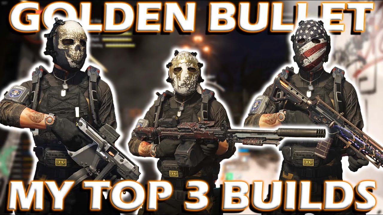 My TOP 3 Builds For GOLDEN BULLET 2026 | Solo PVE Builds #division2