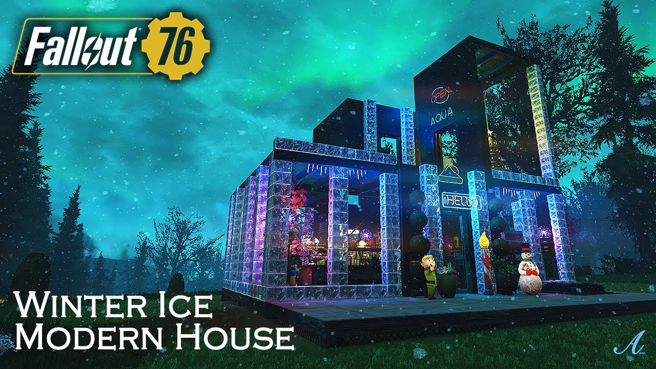 Fallout 76 - Winter Ice Block Modern House Camp