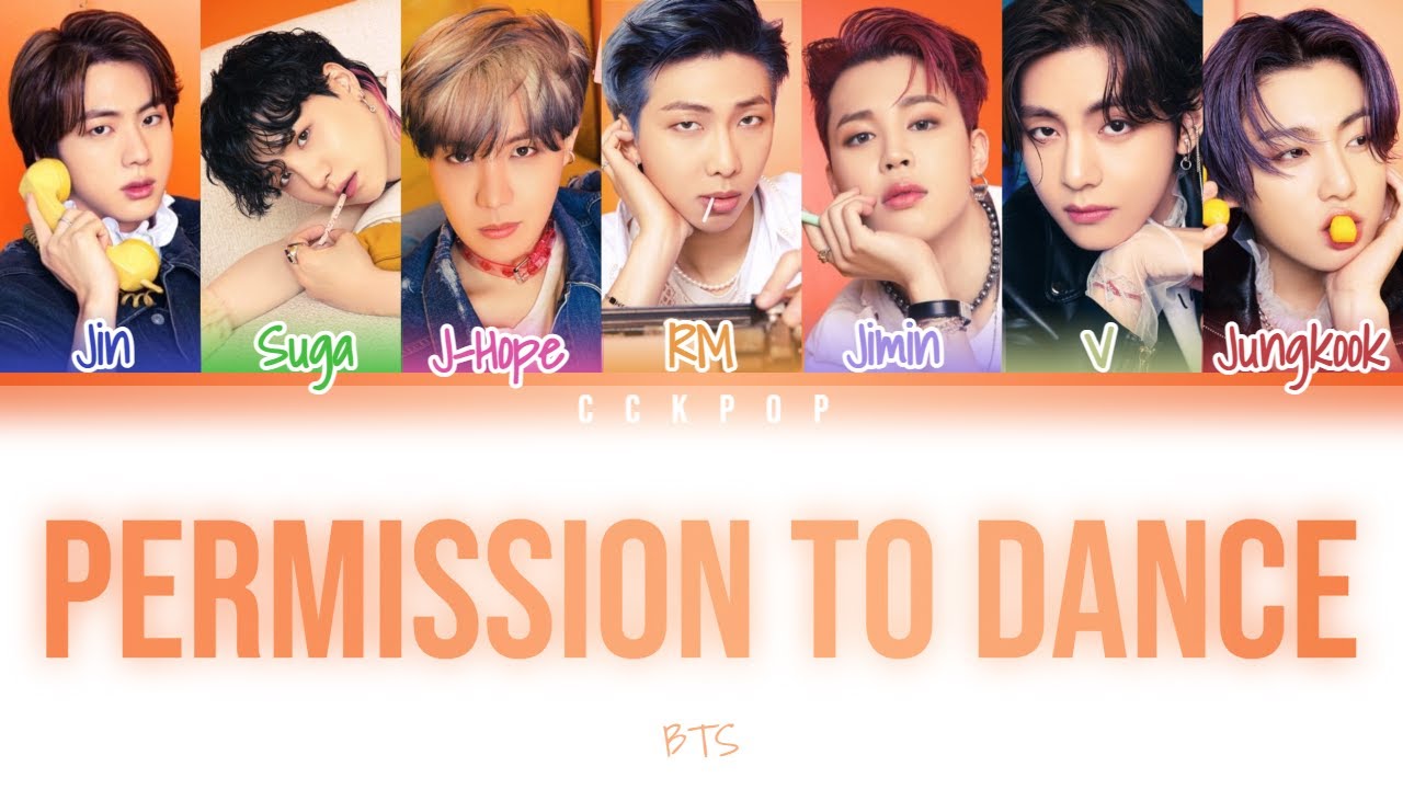 BTS - 'Permission to Dance' Lyrics (Colour Coded Eng)