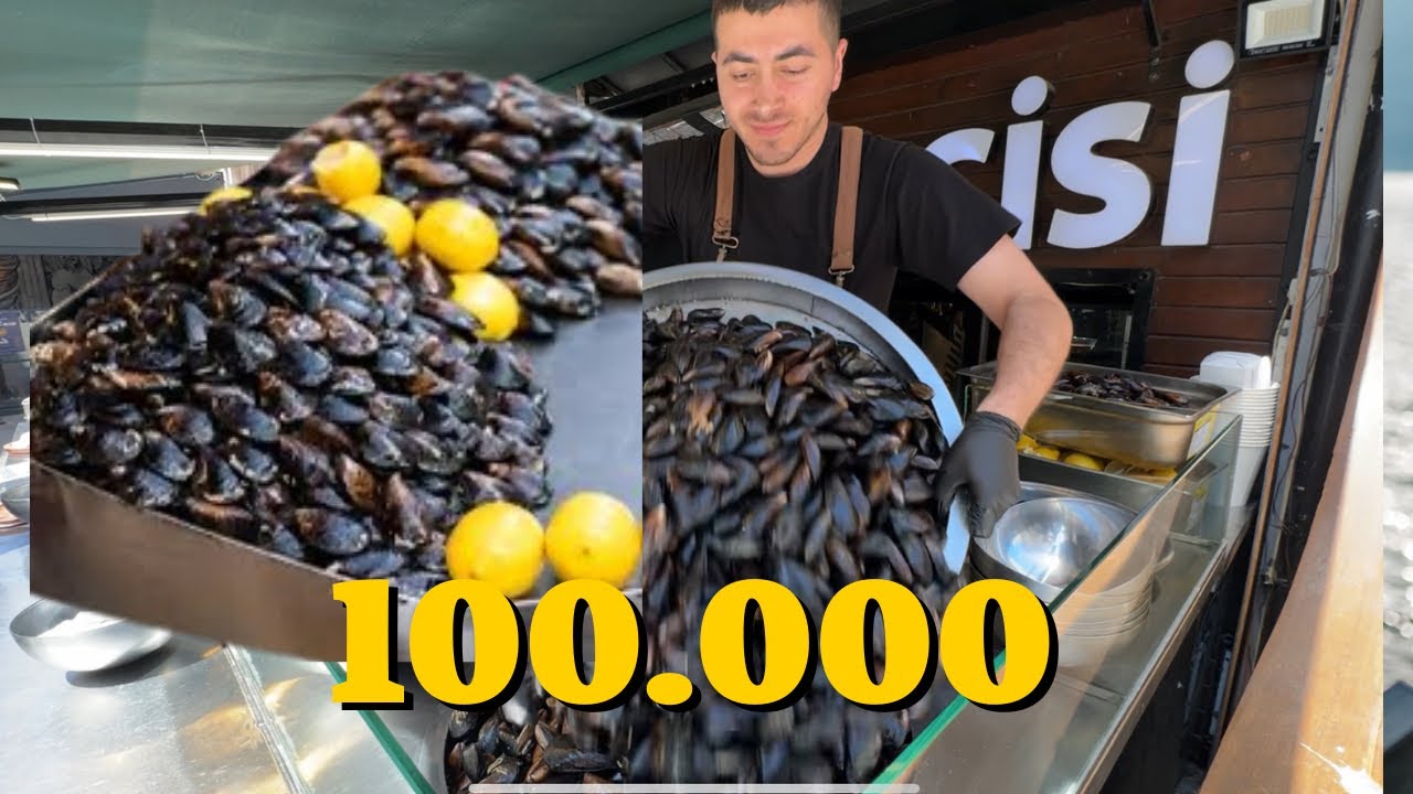 HERGÜN BİNLERCE MİDYE SATAN VE 80 ÇEŞİT YEMEK SATAN ESNAF LOKANTASI #food