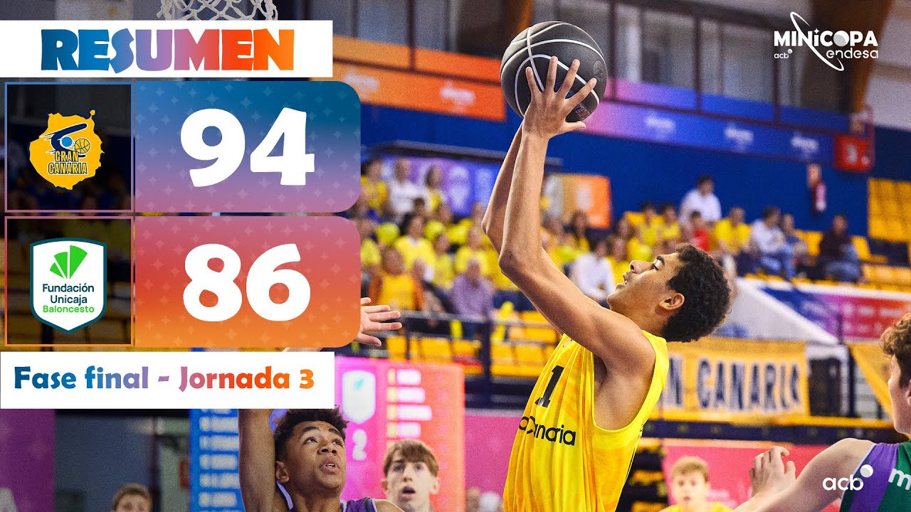 Gran Canaria - Unicaja Andaluc&iacute;a (94-86) RESUMEN | Minicopa Endesa Gran Canaria 2025