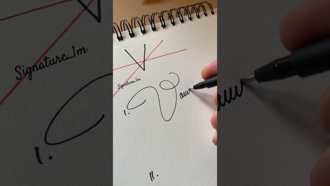 How to sign the letter V,v ?❤️