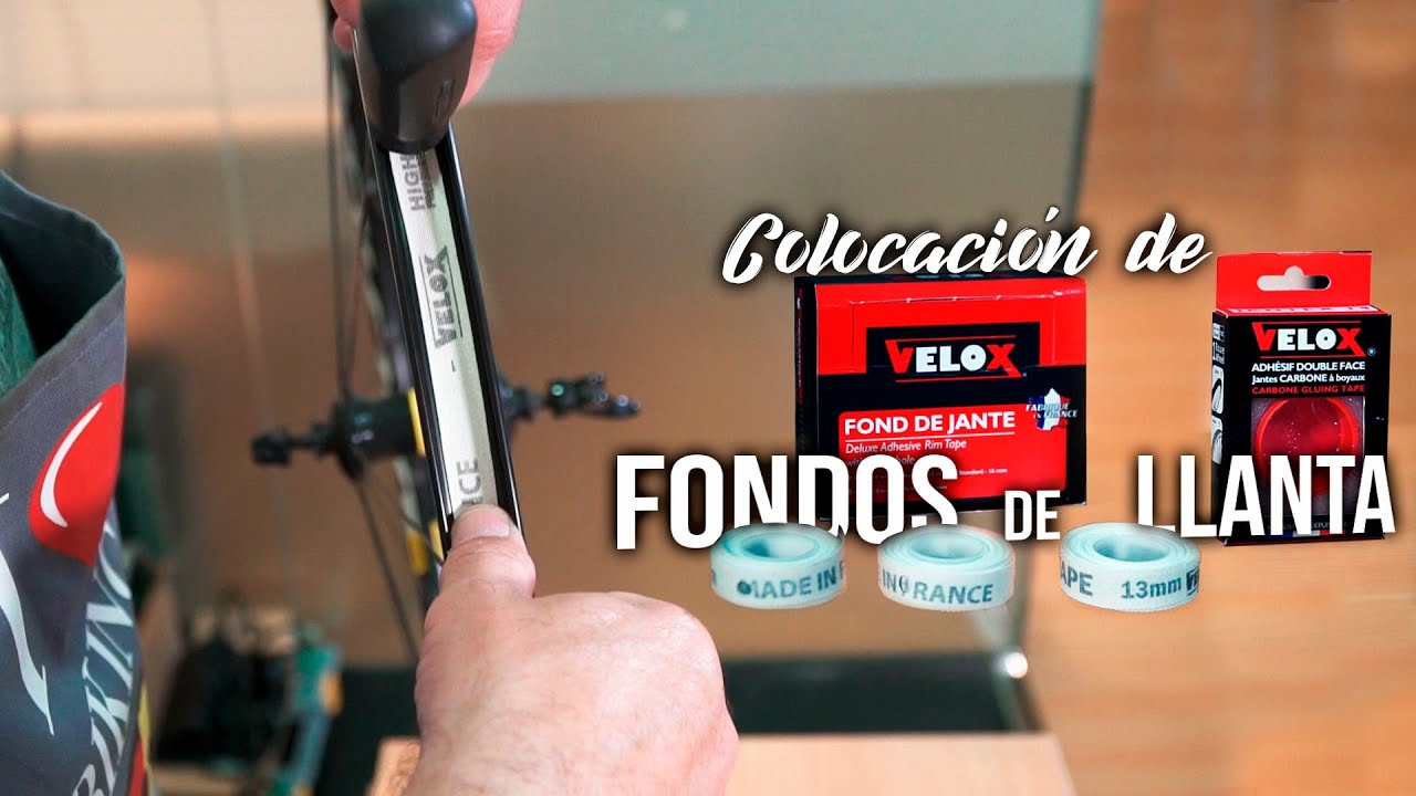 Colocación de fondo de llanta Velox para evitar pinchazos