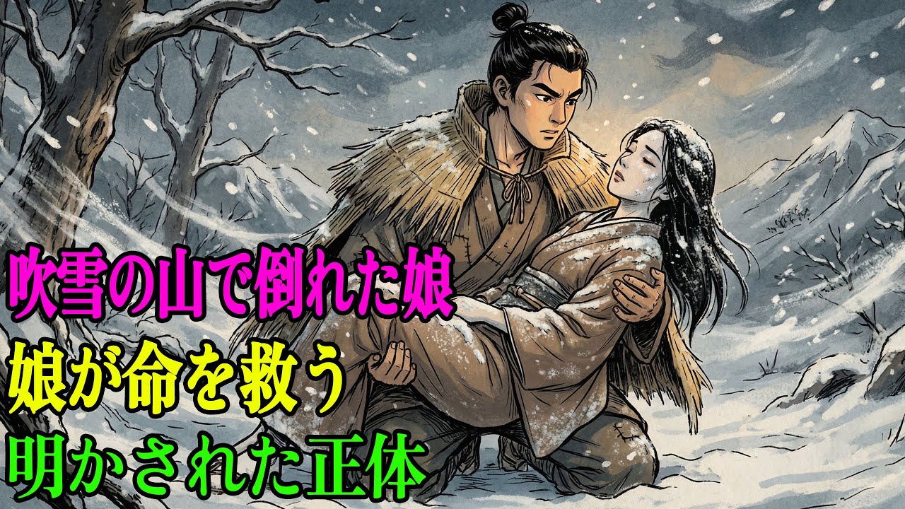 吹雪の山で倒れていた娘を救った猟師。その正体が明かされ、里と男の運命が一変した | 野談 | 伝説 | 昔話 | 説話 | 民話