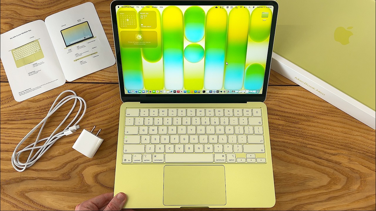 Распаковка и первые впечатления от MacBook Neo (базовая модель)!