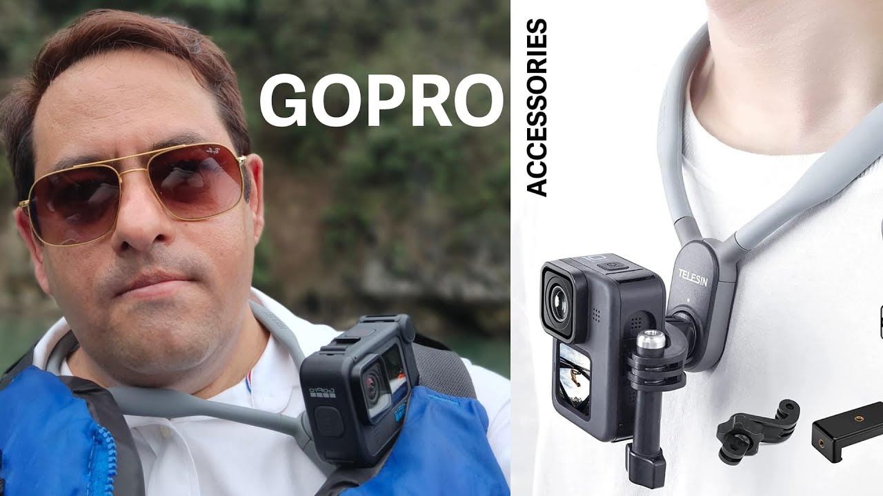 TELESIN Magnetic POV Neck Holder Vertical Mount - an innovative wearable accessory!