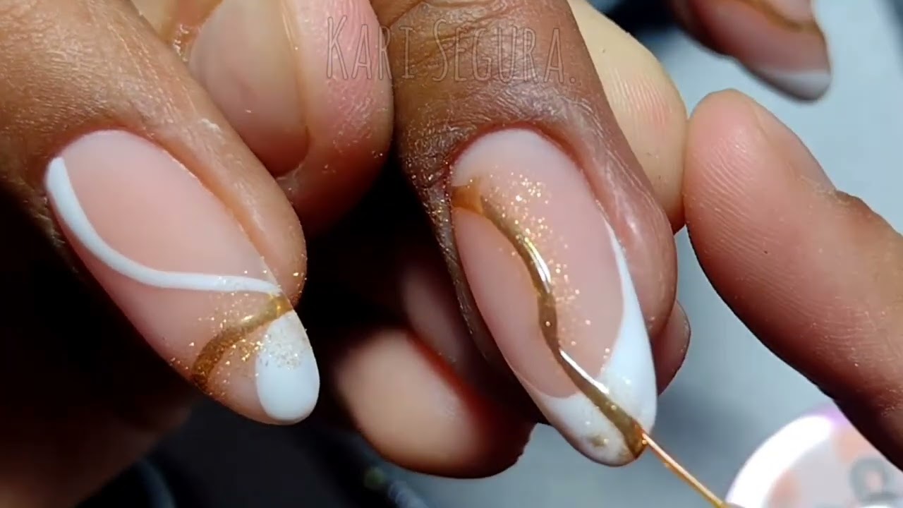 Líneas con polvo espejo 💅🏻 ✨