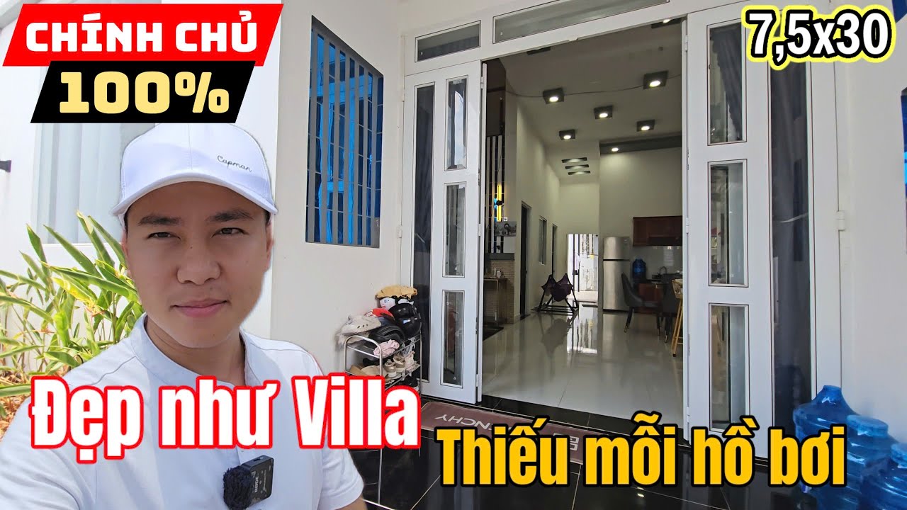 Nhà lầu 3PN ở Tây Ninh 250m2 Giá Không Tin Được! Mặt tiền 10m gần trường chợ Long Hải full nội thất