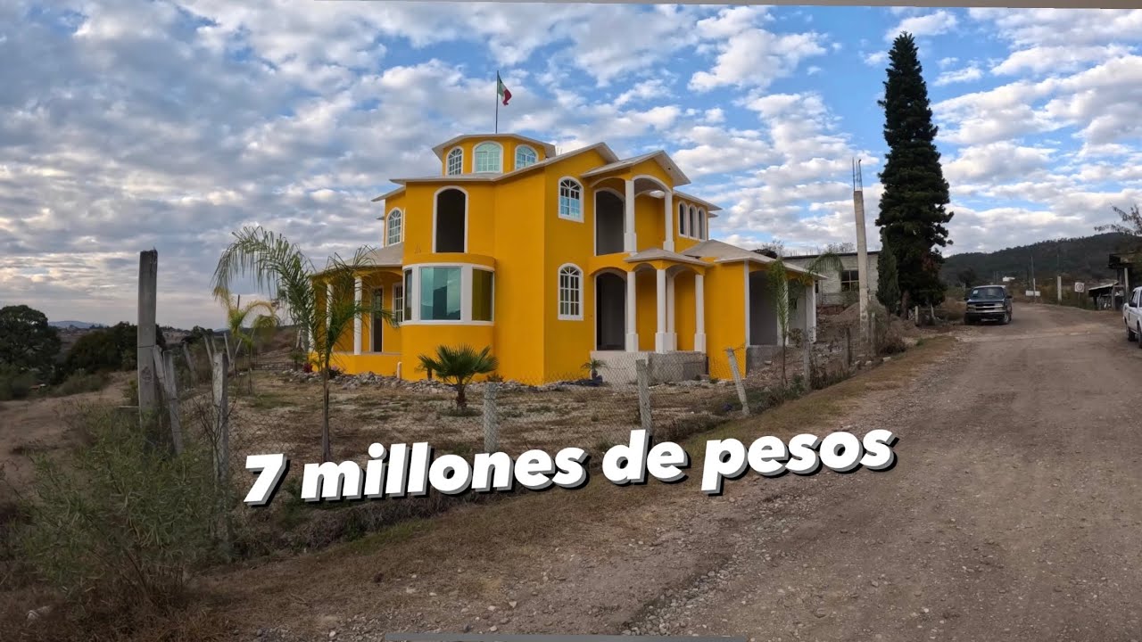 Inmigrante construye un mansion ! La casa mas bonita en oaxaca mexico 🇲🇽 😮