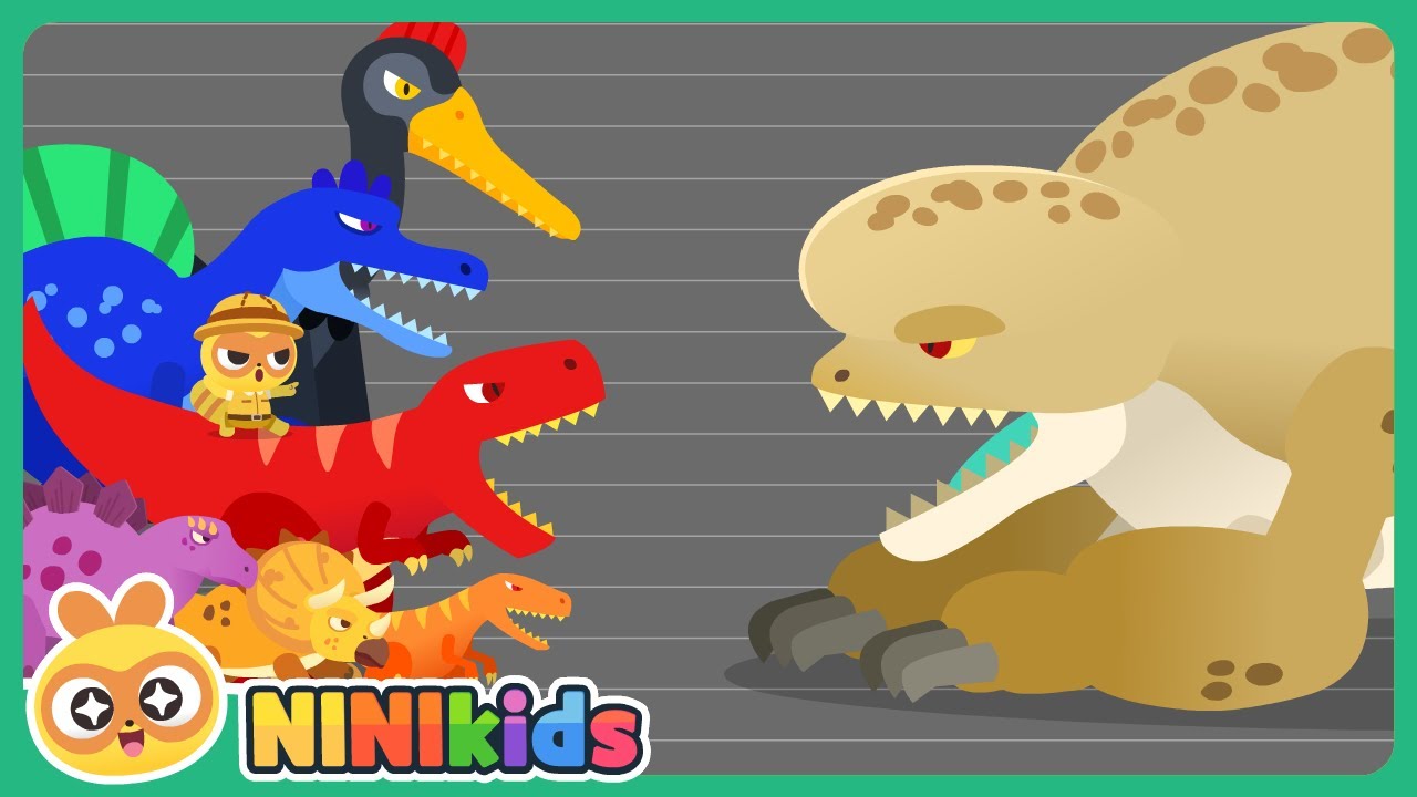 Monster dinosaurs have appeared!! | Jurassic dinosaurs VS Direx | Color play | NINIkids