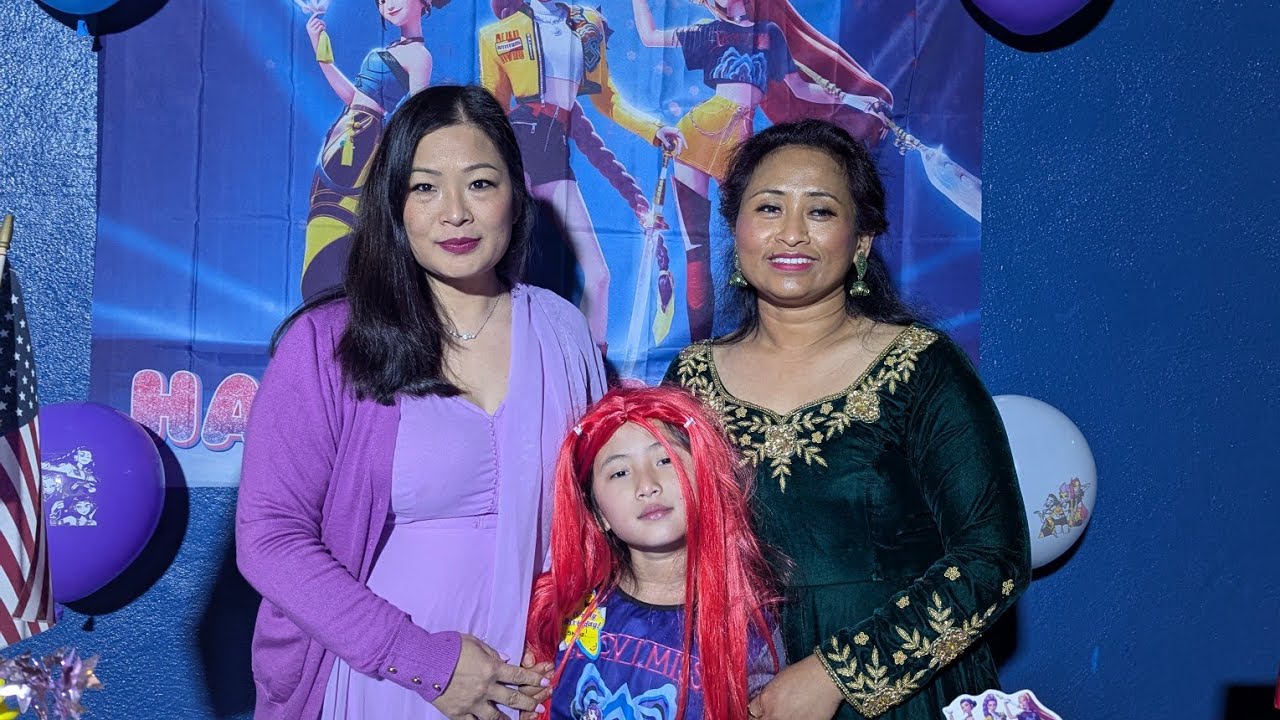 Shriya 7th Birthday Celebration With Baje Bajai and Fupu In USA || First Time With Whole Family 🥰