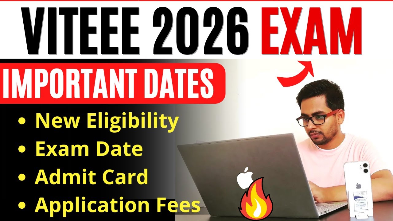 VITEEE 2026 Application Form | VIT Form Fill Up 2026 | Registration, Exam Date & Full Information
