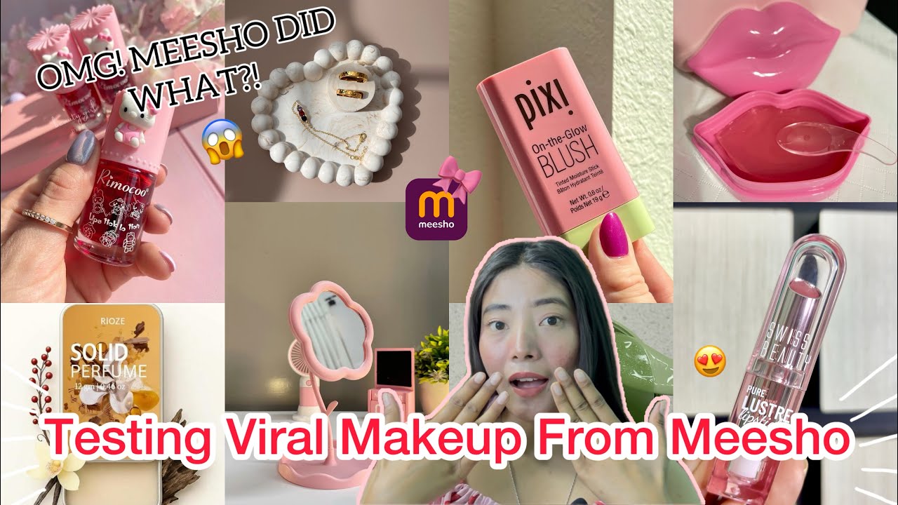 🎀 Aesthetic MEESHO Haul | 😍 Worth It or Not? Pixi Blush, Lip Mask & Cute Stuff | Honest Review ✨