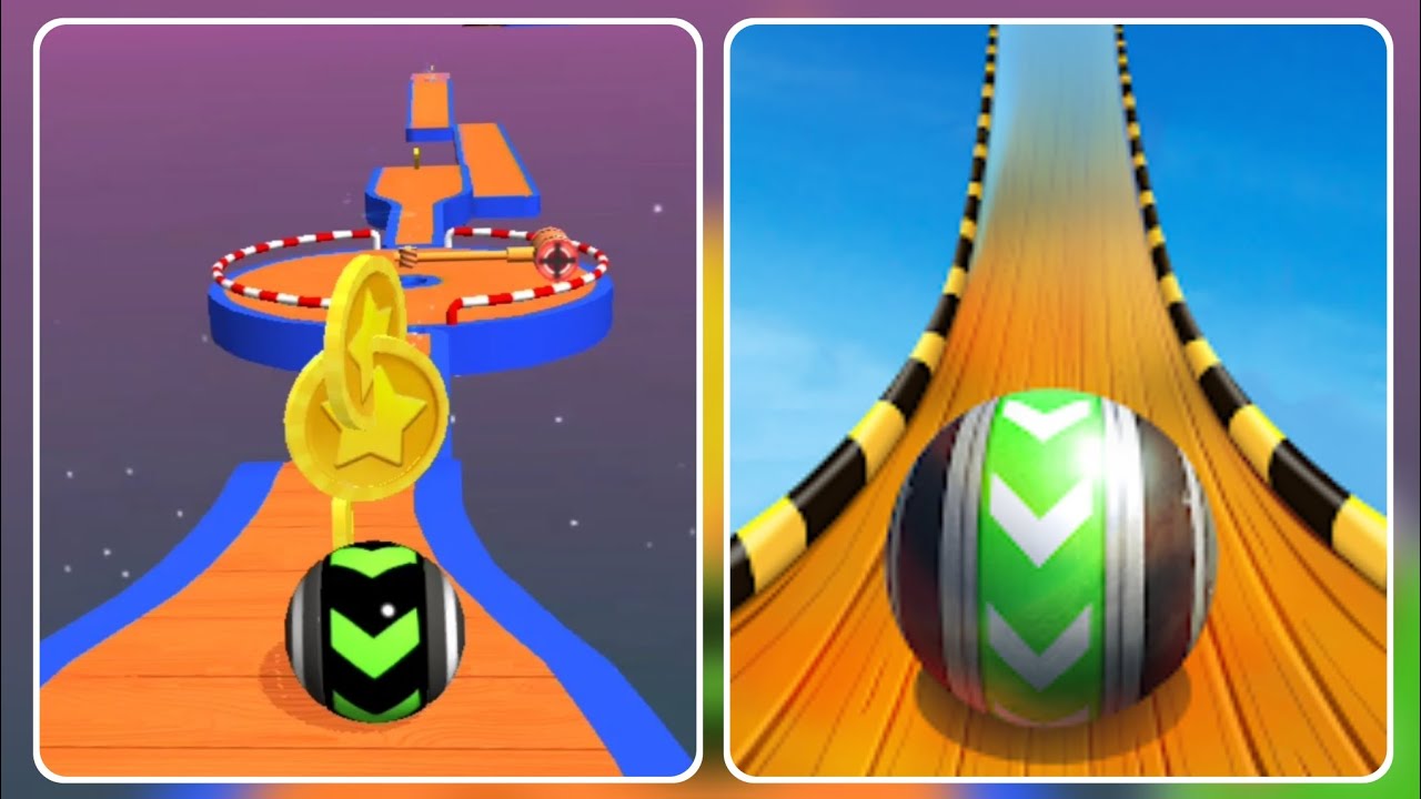 Sky Rolling Balls : Satisfying Level 55 to 64