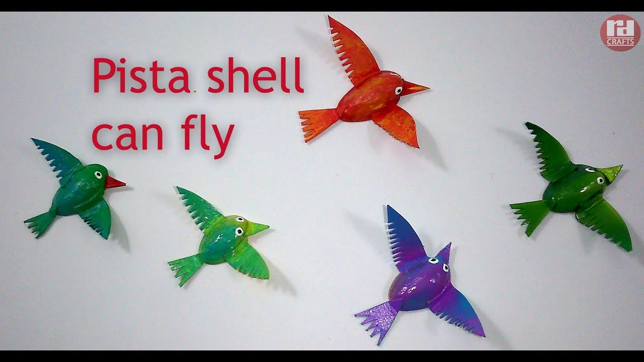 How to make birds from pista shell | best from waste