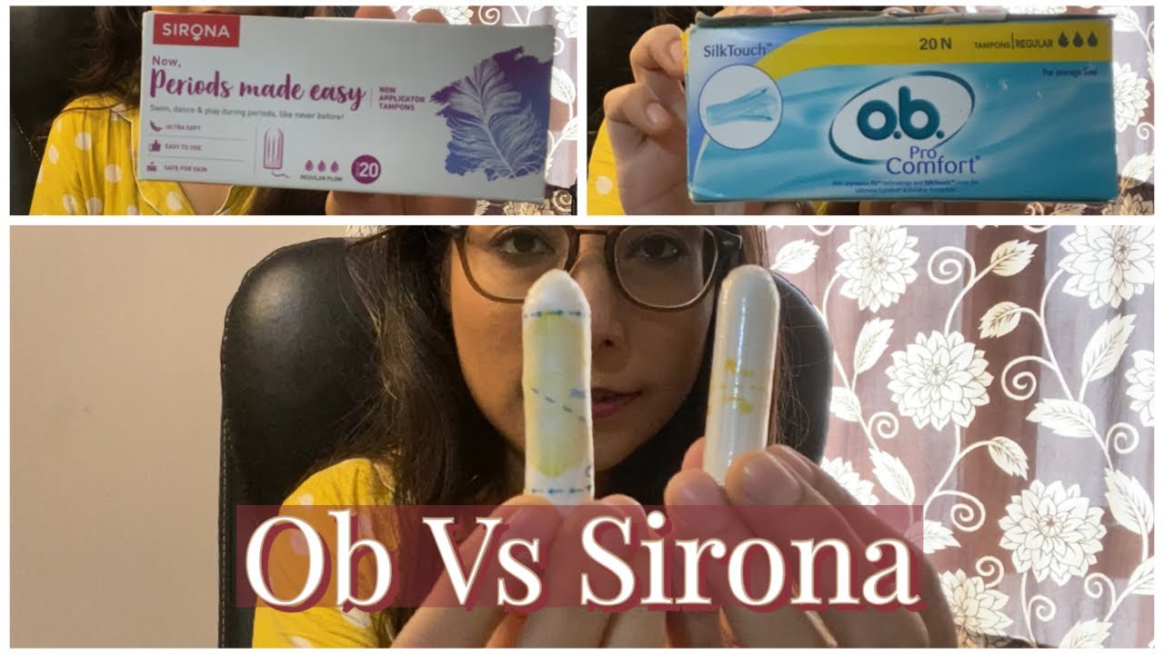 Ob pro comfort tampons Vs Sirona tampons comparison video | Best seller non applicator tampons