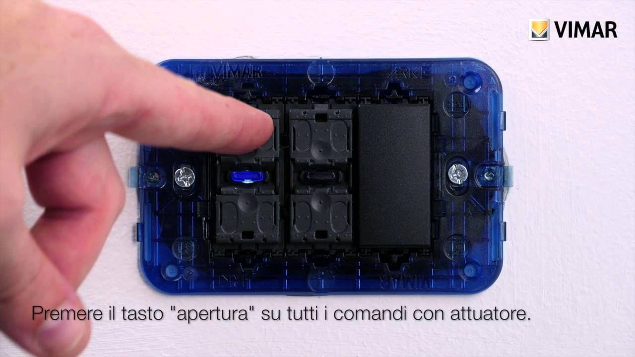 Configurazione di un kit tapparelle by Vimar