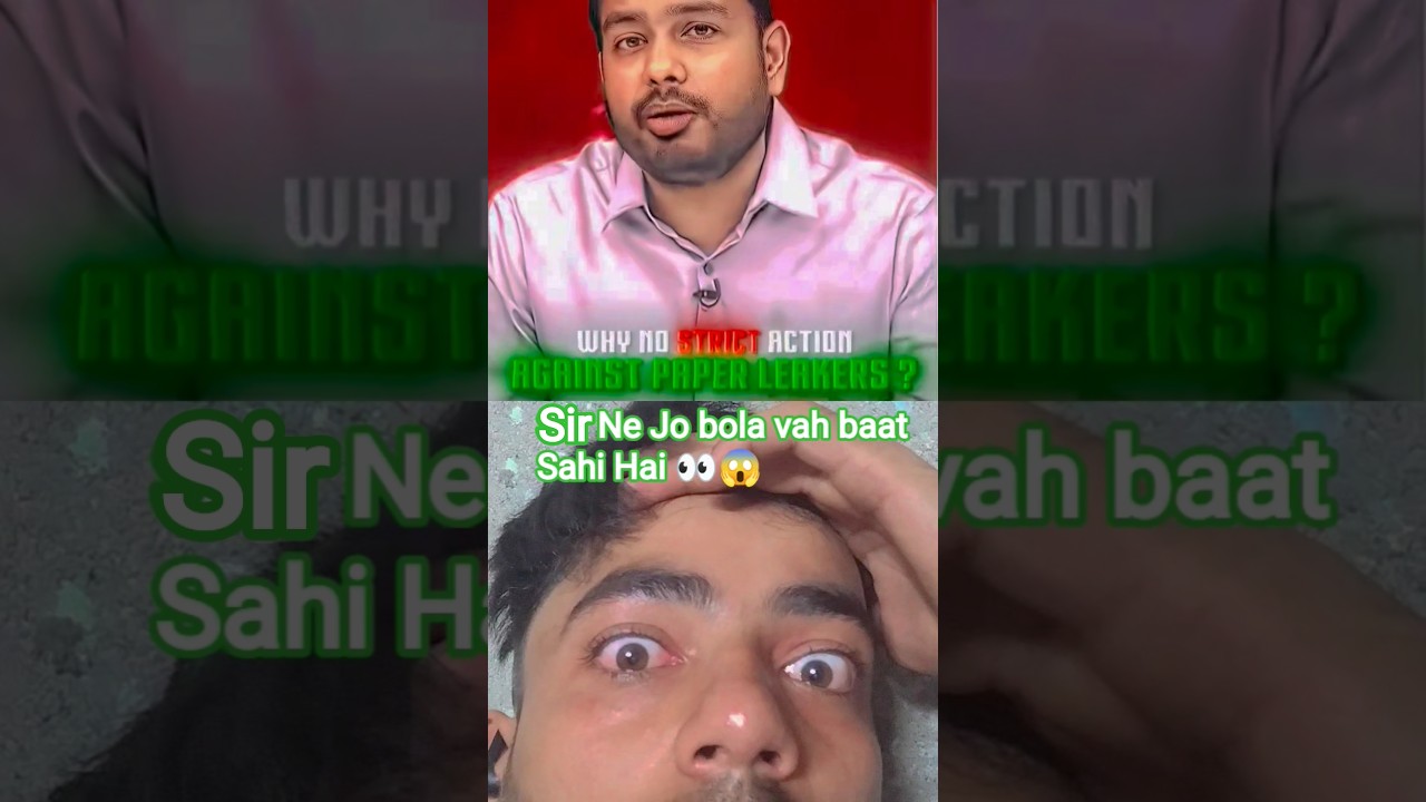 Alakh Sir Demands Strict Action on NEET Paper Leak | Students Want Justice 💯 #shorts