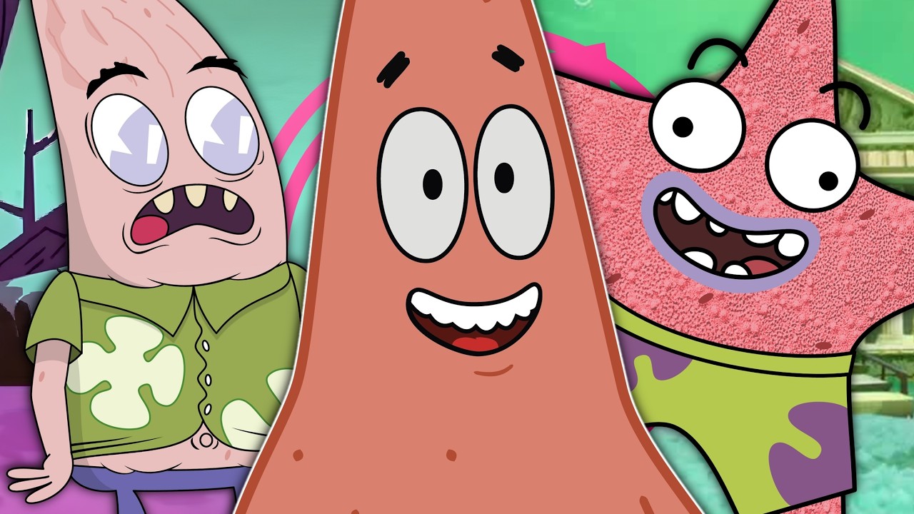 Patricio Estrella en diferentes estilos de dibujo || Bob Esponja