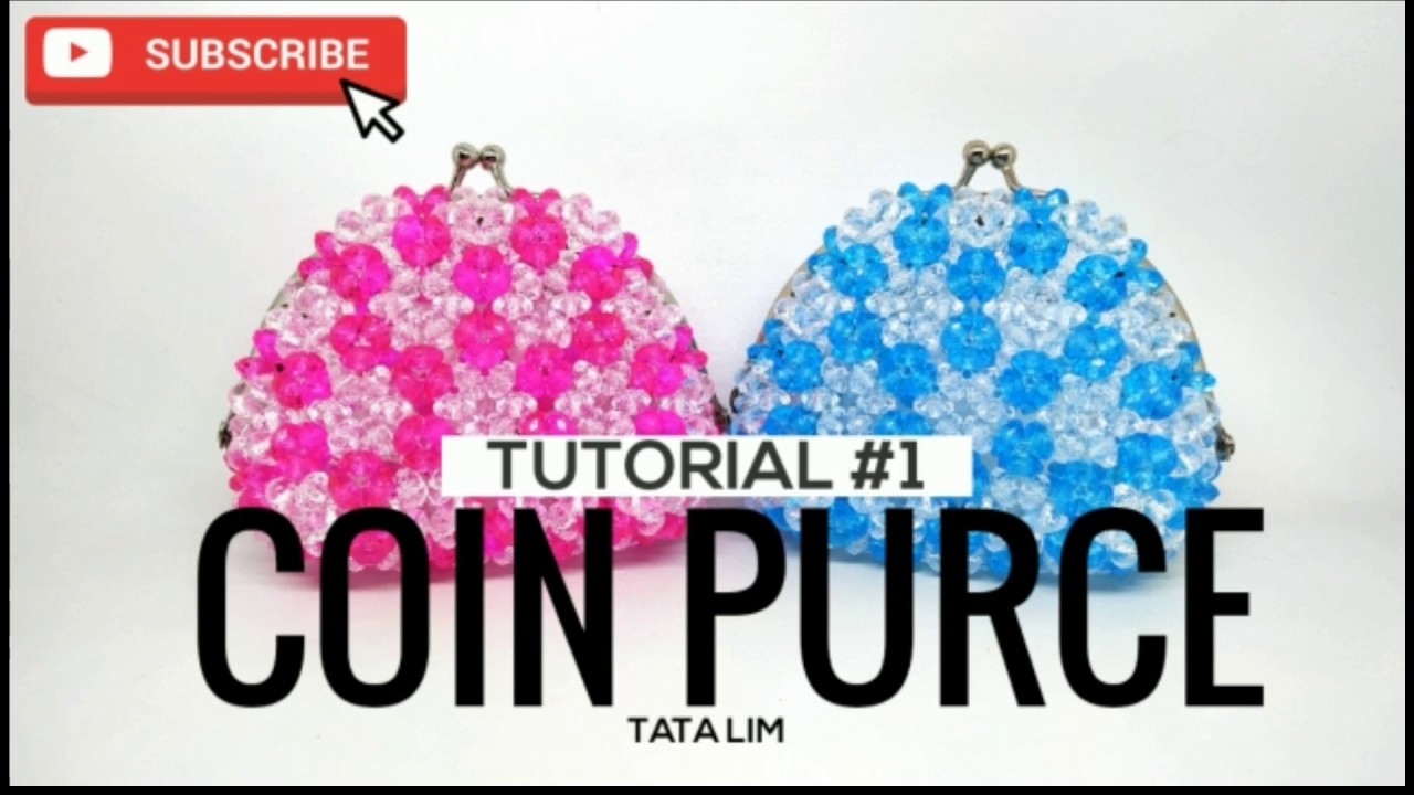 How to Bead Coin Purce Part 1/Kerajinan Manik Manik /DIY Coin Purce