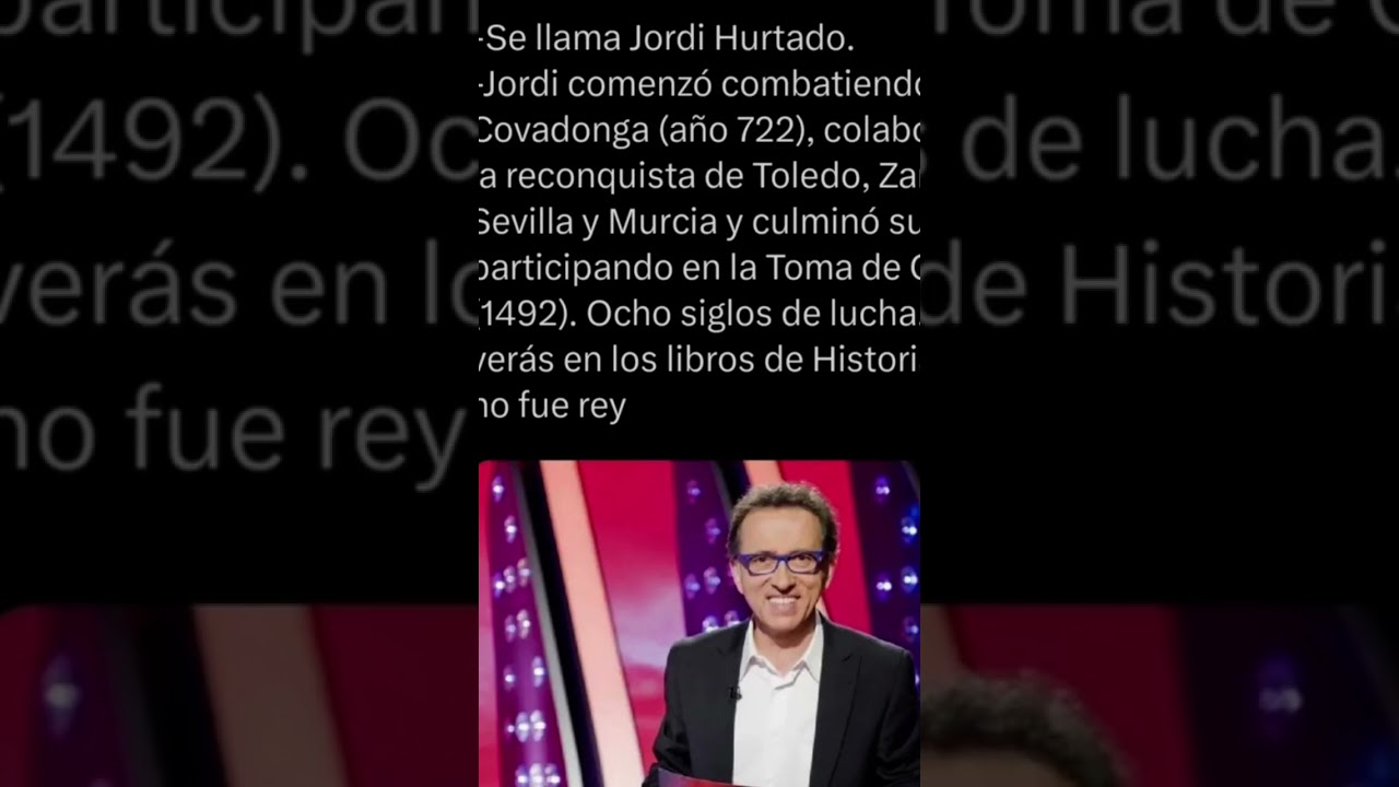 Jordi Cruzado lo llamaban #historiadeespa&ntilde;a  #saberyganar #viral #historia #shorts