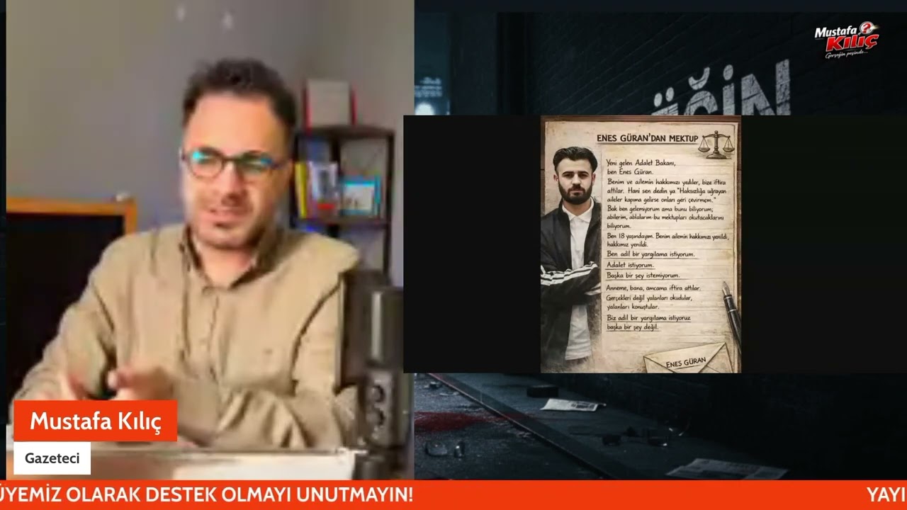 NARİN DAVASI: ENES G&Uuml;RAN'DAN ADALET BAKANINA MEKTUP!