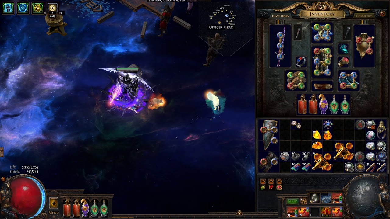 Path of Exile - Rolling 'Herald Stacking' Medium Cluster jewels with fossils