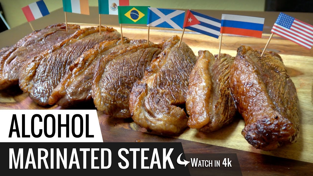 ALCOHOL STEAKS Marinated in liquor Experiment - Sous Vide Steak Tested with Joule from ChefSteps